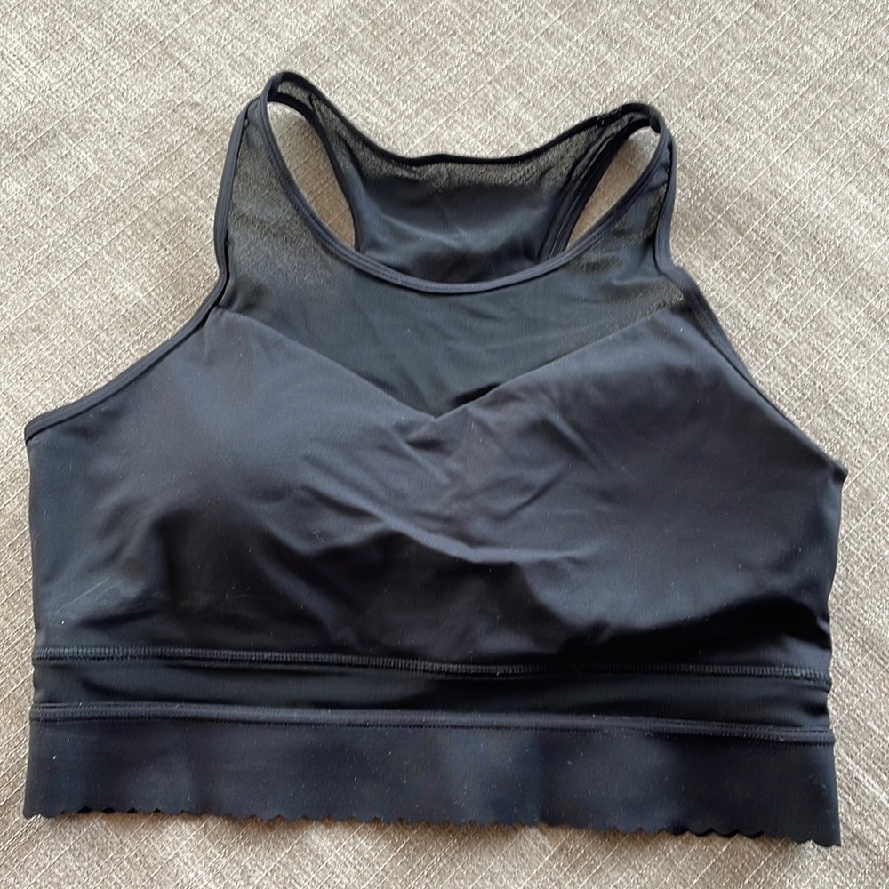 Zyia Black Star Mesh Bra